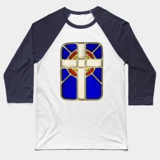 Christian Cross Tapestry Baseball T-Shirt